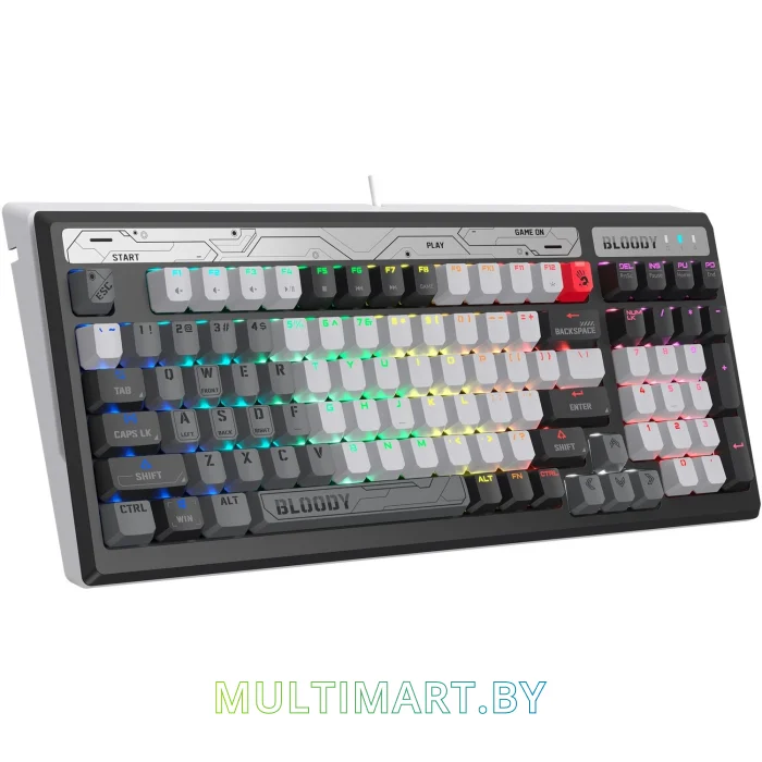 Клавиатура A4Tech Bloody B950 (черный/серый, Light Strike Libra Brown)